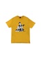 Charlie Chaplin Baskılı Unisex %100 Pamuk Sarı T-shirt SARI