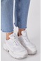 Tonny Black Kadın Beyaz Poli Taban Nefes Alabilen Kumaş Bağcıklı Sneaker Tba140 102