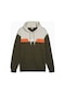 Puma Unisex Sweatshirt Koyu Yeşil 681732-70 Puma Power Colorblock Hoodie 25k680000537 6800191 Koyu Yeşil