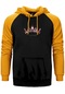 Blackpink Queens Sarı Renk Reglan Kol Kapşonlu Sweatshirt