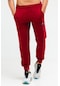Bordo Regular Pamuklu Manşetli Erkek Eşofman Alt Xd0254 Bordo