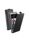 Cellular Line One İle Uyumlu Flap Essential Mıknatıslı Deri Kılıf Siyah Flapessenonebk