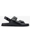 Sandals Factory Lorenza Erkek Siyah Hakiki Deri Sandalet Ayakkabı 60 17627 Erk Sndlt Y24