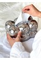 Ikkb Seramik Peçete Kutusu Seramik Oturma Odası Kahve Sehpası Dekorasyon Dekorasyon Pompalama Kutusu Gümüş