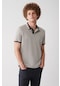 Avva Erkek Taş Yakası Çizgili Standart Fit Normal Kesim 2 Düğmeli Polo Yaka T-Shirt E001036
