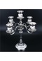 Suntek Magideal Romantik Metal Şamdan 5 Kollu Düğün Centerpieces Gümüş