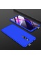 Noktaks - Xiaomi Uyumlu Xiaomi Mi 9t / Mi 9t Pro - Kılıf 3 Parçalı Parmak İzi Yapmayan Sert Ays Kapak - Mavi