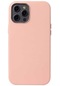Noktaks - iPhone Uyumlu 12 Pro Max - Kılıf Kablosuz Şarj Destekli Leathersafe Magsafe Kapak - Pembe