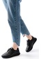 Aska Shoes K-504 Bağcıklı Desenli Günlük Spor Ayakkabı Siyah