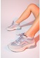 Luvishoes Sterda Buz Multi Kadın Kalın Taban Spor Sneakers
