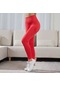 Yeşil Kadın Düz Renk Yüksek Belli Dar Kesim Kalça Kaldırma Spor Fitness Yoga Tayt Pantolon