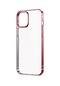 Kilifone - İphone Uyumlu İphone 12 - Kılıf Arkası Şeffaf Kenarları Renkli Pixel Kapak - Kırmızı