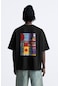 The Champ Clothing We Love Play Basket Yazılı Basket Tasarım Baskılı Oversize Siyah Erkek T-shirt Siyah