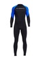 Suntek Dalış Wetsuit Parçası Kayaking Scuba Şnorkel L Siyah - Mavi