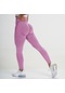 Kadınlar İçin Fitness Spor Salonu Taytları Kadınlar Yüksek Bel Spor Pantolon Yoga Şort Push Up Spor Gül Kırmızısı