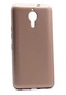 Mutcase - General Mobile Uyumlu Gm 5 Plus - Kılıf Mat Renkli Esnek Premier Silikon Kapak - Gold