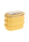 304 Stainless Steel 3-layer Lunch Box School Camping Travel Lunch Box