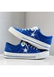 Sevenfish Featured Erkek Süet Casual Çift Moda Sneakers Mavi Mavi