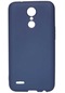 Kilifone - Lg Uyumlu K8 - Kılıf Mat Renkli Esnek Premier Silikon Kapak - Lacivert