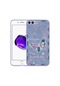 Noktaks - iPhone Uyumlu 7 Plus - Kılıf Desenli Sert Mumila Silikon Kapak - Lilac Flower