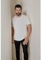 AC&Co / Altınyıldız Classics Erkek Beyaz-beyaz 2'li Paket Slim Fit Dar Kesim Pamuklu Basic Tişört