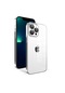 Mutcase - İphone Uyumlu İphone 13 Pro Max - Kılıf Kamera Korumalı Renkli Çerçeveli Garaj Kapak - Gümüş