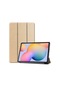Mutcase - Lenovo Uyumlu Lenovo Tab P11 Pro 11.2" 2.nesil - Kılıf Smart Cover Stand Olabilen 1-1 Uyumlu Tablet Kılıfı - Gold