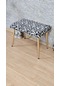 Sevinç Mobilya Gold Metal Ayakli Bench Puf Tedyy Puf Leopar