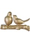 Suntek Kuşlar Ağaç Dalı Askı Ev Dekoratif Takı Yatak Odası Dolap Askı Altın