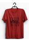 Game Of Thrones - Jon Snow Baskılı T-shirt KIrmızı