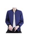 İkkb Bahar Erkek Dik Yaka Casual Trendy Süs Düğmeli Fermuarlı Ceket - Lacivert