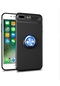 Noktaks - iPhone Uyumlu 7 Plus - Kılıf Yüzüklü Auto Focus Ravel Karbon Silikon Kapak - Kırmızı