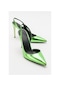 Twine Metalik Yeşil Kadın Topuklu Ayakkabı