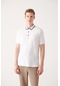 Avva Erkek Beyaz Standart Fit Normal Kesim Çıtçıtlı Polo Yaka T-Shirt A31Y1175