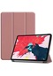 Kilifone - İpad Uyumlu İpad Pro 12.9 2022 M2 - Kılıf Smart Cover Stand Olabilen 1-1 Uyumlu Tablet Kılıfı - Rose Gold