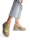 Zeyn 7712s Kadın Hakiki Deri Dolgu Topuk Sandalet Yeşil-yeşil