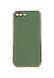 Kilifone - İphone Uyumlu İphone 8 Plus - Kılıf Parlak Renkli Bark Silikon Kapak - Yeşil