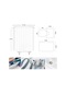 Modern Sanat Mozaik Baskı Duş Perdesi Seti Kız Polyester Banyo Perdeleri Kaymaz Dm1569-75x45 Rug Dm1569-75x45 Rug
