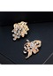 Suntek 12 Adet Sparkle Alaşım Yapay Elmas Pin Broş Kadınlar
