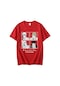 Kırmızı Fashoion Testere Adam Makima T-shirt Erkek Grafik T Shirt Kısa Kollu Anime Manga Denji Tshirt Serin Tee Üstleri Streetwear Kırmızı