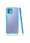 Kilifone - Xiaomi Uyumlu Mi 11 Lite - Kılıf Kenarı Renkli Arkası Şeffaf Parfe Kapak - Mavi