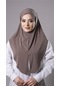 Vizon Pratik Hazır Geçmeli Tesettür Eşarp Sandy Kumaş Yırtmaçlı Düz Hijab 2310 10
