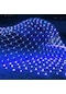 Mavi 1.5m 1.5m Su Geçirmez Dize Işıklar Noel Net Işık 8 Modları Açık Fishnet Işık Güneş Led Açık Net Mesh Işık Eu Plug