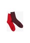 Koton Basic 2'li Soket Çorap Seti Çok Renkli Kırmızı 4sak80163aa 4SAK80163AA401