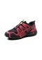 Kırmızı Erkek Tırmanma Ayakkabıları Açık Kaymaz Trekking Spor Ayakkabı Moda Rahat Spor Ayakkabıları
