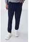 Tommy Life İndigo Klasik Cepli Standart Kalıp Manşetli Erkek Eşofman Alt - 84652 İndigo