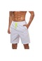 Tacvasen Erkek Spor Şort - Plaj, Yüzme Ve Sörf İçin Rahat Elastik Bel Jogger Sweatshortserkek Whıte