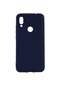 Kilifone - Meizu Uyumlu Note 9 - Kılıf Mat Renkli Esnek Premier Silikon Kapak - Lacivert