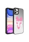 Noktaks - iPhone Uyumlu 11 Pro Max - Kılıf Aynalı Desenli Kamera Korumalı Parlak Mirror Kapak - Süper Anne