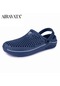 Mavi Erkek Kadın Terlik Açık Sandalet Ev Bahçe Rahat Takunya Plaj Ayakkabısı Su Ayakkabısı